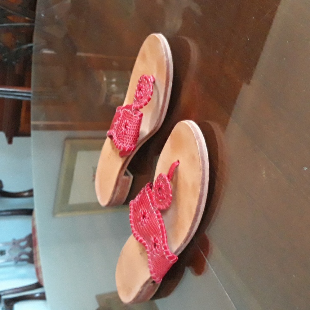 Jack Rogers Couture size 8 Red Sandals, leather sole
